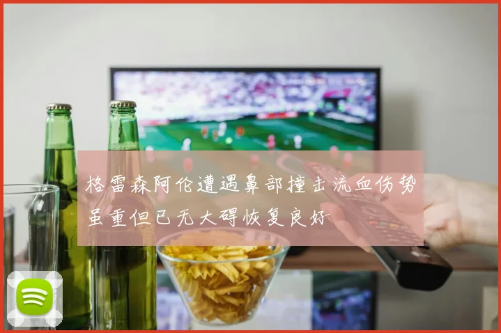 格雷森阿伦遭遇鼻部撞击流血伤势虽重但已无大碍恢复良好